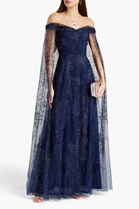 Dark Navy Prom Dress, Acotar Fashion, Colorful Wedding Dress, Freetime Activities, Marchesa Fashion, Fall Ball, Dress Business, White Wedding Dress, Ink Clothes