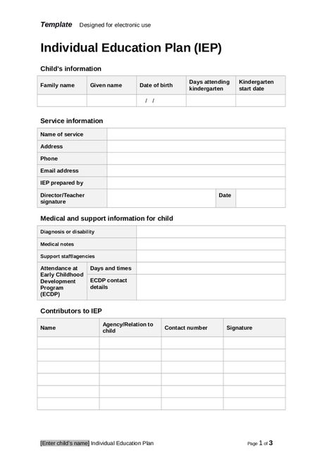 Individual Education Plans Template Awesome 2019 Individual Education Plan Fillable Printable Pdf Iep Template, Individual Education Plan, Literacy And Numeracy, Work Plans, Spreadsheet Template, Personalized Learning, Plan Template, List Template, Label Templates