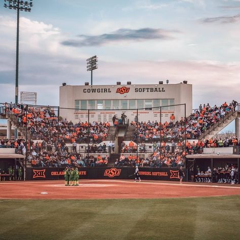 College Softball Aesthetic, Softball Goals, College Stadium, Softball Aesthetic, College Softball, Softball Photos, Work Vision Board, Softball Pitcher, Softball Stuff