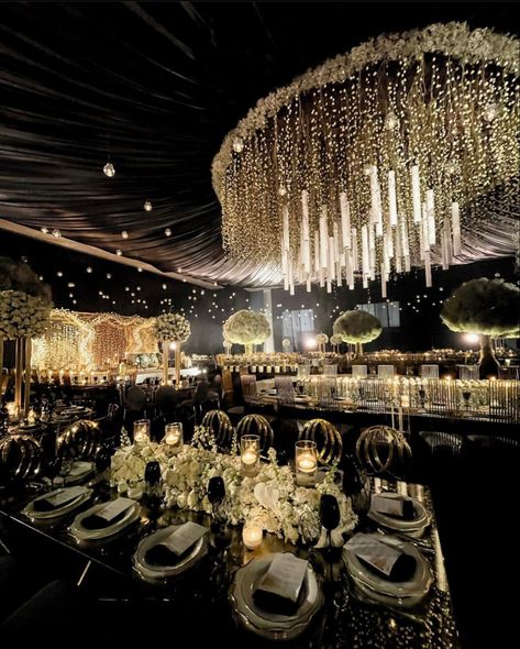 Romantic - fancy wedding- white and black decor - flowers White And Black Decor, Indian Wedding Venue, Wedding Decor Ideas, Wedding Event Design, Fancy Wedding, Architecture Sketch, Black Decor, Future Wedding, White Wedding