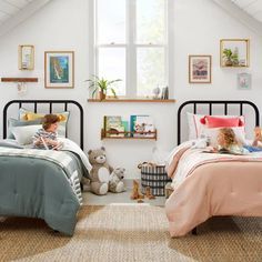 Grandkids Bedroom, Boy And Girl Shared Room, Twins Bedroom, Boy And Girl Shared Bedroom, Sibling Room, Kids Rooms Shared, Twin Room, Shared Girls Bedroom, Kids Shared Bedroom