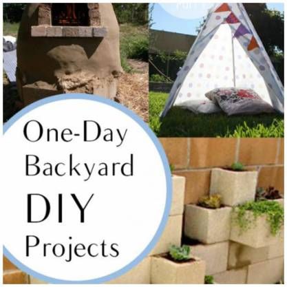 backyard Diy Backyard Projects, Diy Patio Ideas, Easy Backyard, Backyard Diy, Diy Outdoor Decor, Patio Diy, Yard Project, Diy Garden Furniture, Backyard Diy Projects