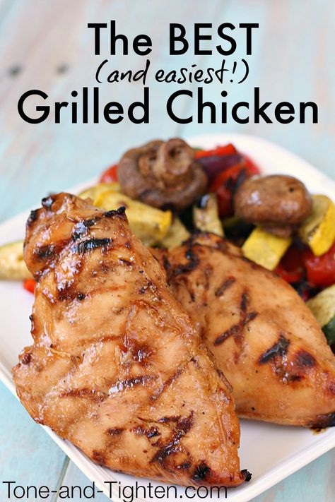 The Best (and easiest) Grilled Chicken! This is always a hit when I make it! Best Grilled Chicken Recipe, George Foreman Grill, Peach Chicken, Easy Grilled Chicken, Healthy Crockpot, Grilled Chicken Recipes, Tex Mex, Poultry Recipes, Grilled Chicken