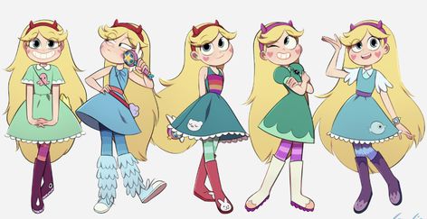 Star Butterfly Outfits, Hulk Character, Kunstjournal Inspiration, Timmy Turner, Evil Disney, Star Force, The Forces Of Evil, Cartoon Girls, Fantasias Halloween