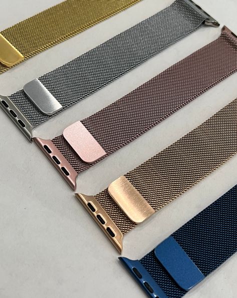 Milanese Loop Apple Watch Band Stainless Steel 38 40 41 42 44 45mm Series 1-7 SE Smartwatch Band Final Sale #IwatchBand #AppleWatchBezel #AppleWatchBand #AppleWatchCover #SmartwatchBand #MilaneseBand #AppleWatch #Series6 #BlingAppleWatch #DiamondAppleWatch Candy Watch, Mens Bling, Phone Store, Bracelet Apple Watch, Ceramic Watch, Rose Gold Band, Gold Necklace Designs, Women Wrist Watch, Bezel Diamond