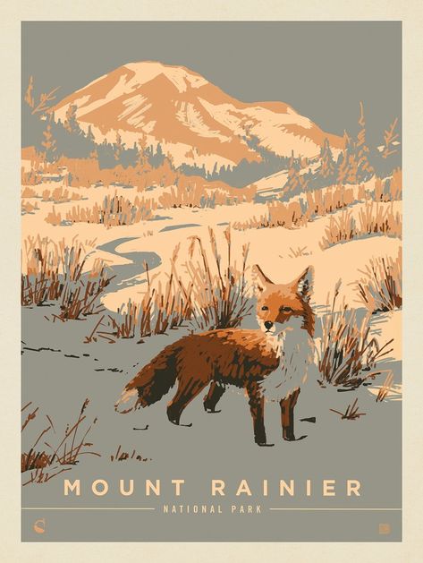 Vintage Nature Posters, National Park Room, Nature Graphic Design Illustration, Nature Poster Design, National Parks Posters, Vintage National Park Posters, National Park Prints, Wall Art Animals, Retro Mountain