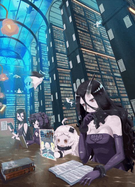 Kancolle Abyssal, Library Girl, Random Gif, Black Rock Shooter, Funny Post, Yuri Manga, Cute Anime Chibi, Kantai Collection, Fallen Angel