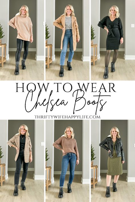 Chelsea Boots Women Outfit, Chelsea Boots With Jeans, How To Style Chelsea Boots, Chelsea Boot Outfits Women, Fall And Winter Outfits, Chelsea Boots Outfit, Botas Chelsea, Fashion Fail, Chelsea Boots Women