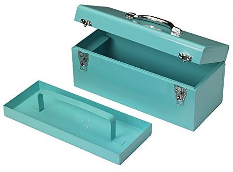 Best Hand Tools, Metal Tool Box, Metal Storage Box, Tool Box Organization, Hand Tool Sets, Box Chest, Tool Boxes, Metal Tools, Picture Hanging