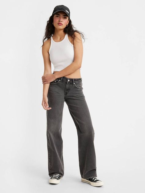 Women's Jeans: Shop Best Jeans for Women | Levi's® US Black Low Waisted Jeans, Womens Low Rise Jeans, Low Rise Baggy Jeans, Womens White Jeans, Levis Outfit, Best Jeans For Women, Low Waisted Jeans, Wish Me Luck, Youth Clothing