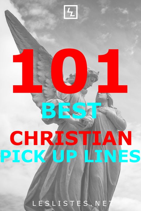 Christians might not be known for picking up people. That doesn’t mean they don’t have some good pick up lines. Check out the top Christian pick up lines. #pickupline #christian Best Christian Pick Up Lines, Cheesy Christian Pick Up Lines, Funny Christian Pick Up Lines, Biblical Pick Up Lines, Bible Rizz Lines, Bible Pick Up Lines, Christian Rizz Pick Up Lines, Christian Pickup Lines, Rizz Lines Funny