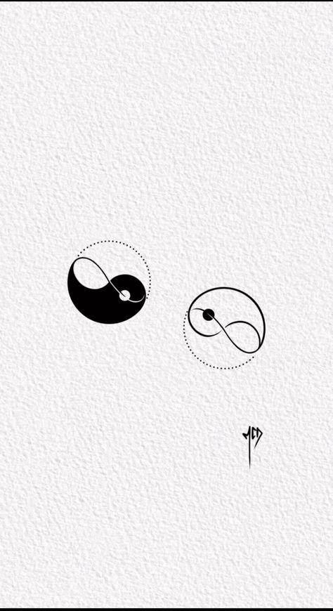 Yang And Yang Tattoo, Ldr Couple Tattoo Ideas, Universe Tatoos Ideas, Yin Yang Bestie Tattoos, Cute Small Tattoos For Couples, Yin Yang Couples Tattoo, Lowkey Couple Tattoos, Ying Yang Matching Tattoos Couples, Matching Tattoos For Male And Female