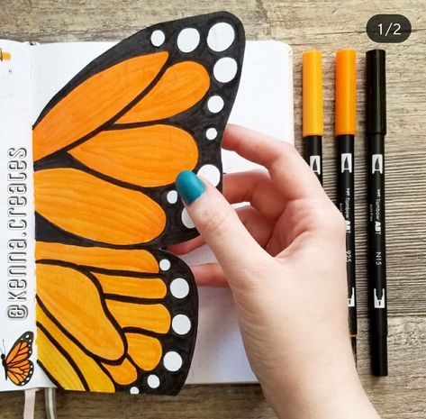 Bullet Journal Month, Butterfly Cutout, Bullet Journal 2020, Creating A Bullet Journal, Bullet Journal Notes, Bullet Planner, Notebook Art, Hand Lettering Alphabet, Bullet Journal Aesthetic