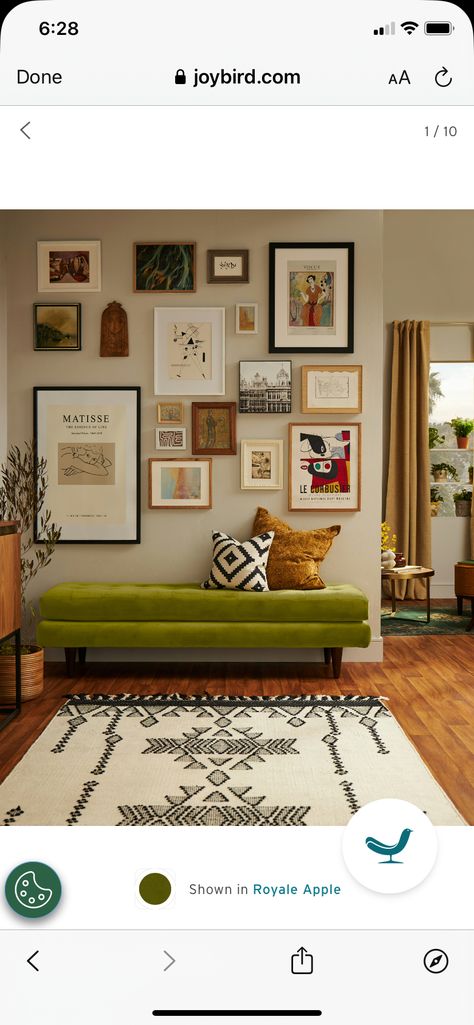 Gallery Above Couch, Gallery Wall Above Couch, Mid Century Couch, Gallery Wall Ideas, Above Couch, Gallery Wall Living Room, Wall Ideas, Art Gallery Wall, Design Inspo