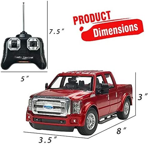 Ships within 24 Hours or Less! Liberty Imports RC Ford F-350 Super Duty Pick Up Toy Truck, Full Function RC Radio Remote Control Car 1:28 Scale Shop at https://www.howdytoy.com/product/liberty-imports-rc-ford-f-350-super-duty-pick-up-toy-truck-full-function-rc-radio-remote-control-car-128-scale Remote Control Trucks, Rc Radio, Toy Ideas, Remote Control Cars, Toy Trucks, Super Duty, Radio Control, Remote Control, Pick Up