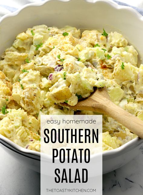 Southern Potato Salad Recipe, Summer Cookout Side Dishes, Instant Pot Potato Salad, Southern Potato Salad, Cookout Side Dishes, Seasoned Potatoes, Potato Salad Recipe, Cold Salad, Potatoe Salad Recipe