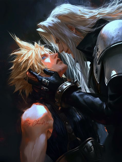 Cloud Zack Sephiroth, Cloud Sephiroth Fan Art, Cloud Fanart Ff7, Cloud Ff7 Fan Art, Cloud Strife X Sephiroth, Final Fantasy Vii Fanart, Sephiroth Wallpaper, Cloud Strife Fanart, Cloud Strife Art