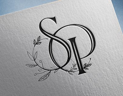 Wedding Initials Logo Design, Wedding Initials Logo, Logo Hand Drawn, Botanical Logo, Floral Logo Design, Inspiration Logo Design, Initials Logo Design, Wedding Logo Monogram, Wedding Logo Design