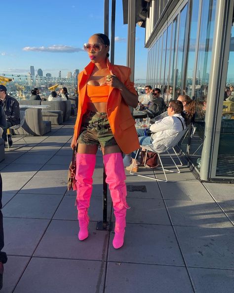 ZaMarLewis on Instagram: “|having my way, the end|” Pink Thigh High Boots Outfit, Pink Thigh High Boots, Having My Way, Girly Aesthetics, Thigh High Boots Outfit, Over The Knee Boot Outfit, Boot Outfits, High Boots Outfit, Boots Outfit