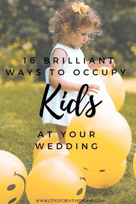 Kids Table Wedding Ideas, Kids Table Wedding Reception, Kids Table Wedding Activities, Fun Wedding Activities, Wedding Cheap, Kids Table Wedding, Kids Wedding Activities, Creative Wedding Favors, Wedding City