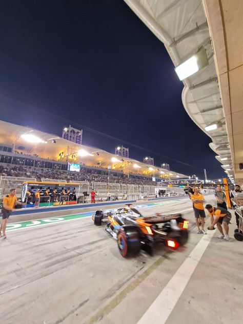 Formula 1 Photography, Formula 1 Shifting, Night Race Aesthetic, European Summer Night, Formula 1 Paddock, Mclaren Aesthetic, Aesthetic Formula 1, Race Aesthetic, Caviar And Champagne