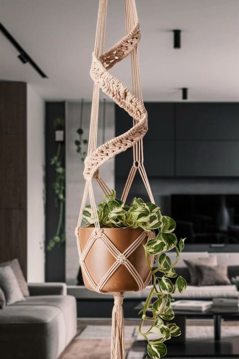 25 DIY Macrame Plant Hanger [For Every Space] – craftydiyers.com Tiered Plant Hanger, Tassel Free Macrame Plant Hanger, Diy Macrame Plant Hanger Easy, Diy Macrame Plant Hanger Pattern, Macrame Plant Hanger Pattern, Plant Hanger Pattern, Simple Macrame, Macrame Plant Hanger Tutorial, Macrame Plant Hanger Patterns