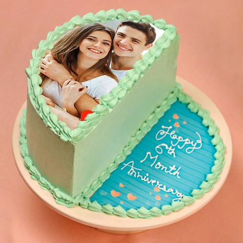 Half Anniversary Ideas, Half Year Anniversary Cake, Half Anniversary Cake, 6 Months Anniversary Cake, 6 Month Anniversary Cake, Anniversary Cake Pictures, 6 Month Anniversary, Birthday Cake For Husband, Cake For Husband