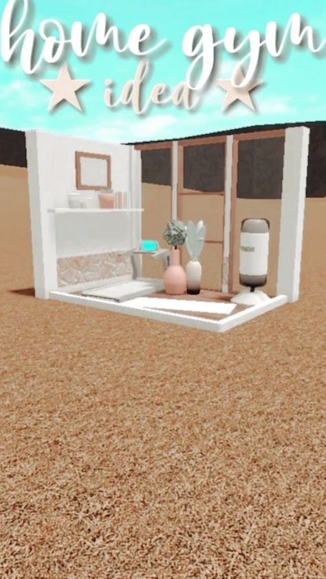 Bloxburg Gym, Gym Room Ideas, Bloxburg Aesthetic, Aesthetic Bloxburg, Bloxburg Rooms, Bloxburg Interior, Bloxburg Hacks, Blox Burg, Roblox House