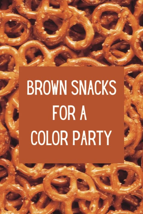 Get ready to turn your snack spread into a vibrant and delicious color party with our ultimate list of brown snack foods! We've compiled an extensive collection of over 350 brown-colored snacks that will add a touch of warmth and richness to your party. From savory treats like chocolate-covered pretzels and roasted almonds to sweet delights like brownie bites and caramel popcorn, this list has it all. Dive into the world of cocoa-infused goodness and discover unique brown snacks like coffee-fla Brown Savory Food, Brown Food Platter, Brown Snack Board, Brown Color Party Snacks, Brown Food Items For Color Party, Brown Theme Charcuterie Board, Snacks By Color, Brown Color Food Ideas, Color Theme Party Trays