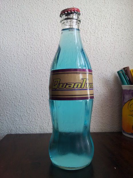 Nuka Cola Recipe, Nuka Cola Quantum, Classical Physics, Blue Food Coloring, Coke Bottle, Blue Food, Tonic Water, Alcohol Drink Recipes, Uv Led