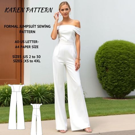 White jumpsuit formal