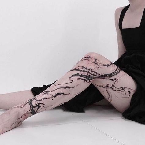 Spot Tattoo Sleeve, Fluid Tattoo Design, 16 Tattoo, Geniale Tattoos, Dark Tattoo, Aesthetic Tattoo, Dream Tattoos, Elegant Tattoos, Abstract Tattoo