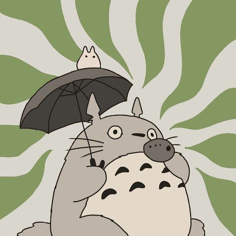 Totoro Widget, Totoro Background, Green Totoro, Background Green, My Neighbor Totoro, Green