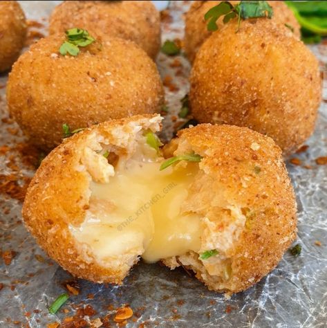 Chicken Cheese Balls recipe by The Kitchen Girl Chicken Cheese Balls Recipe, Chicken Cheese Ball, Chicken Cheese Balls, Cheese Balls Recipe, Eid Recipes, Chicken Balls, Eid Food, Fine Cooking, Cheese Ball Recipes