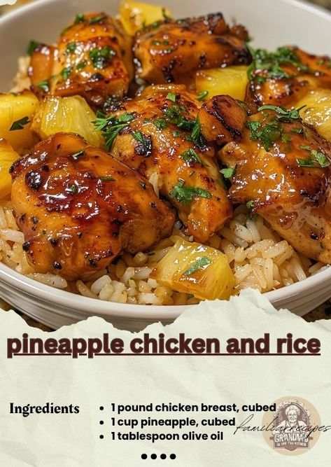 Cheesy Cauliflower Patties, Pineapple Rice Recipes, Pineapple Chicken And Rice, Cauliflower Patties, Pineapple Rice, The Spruce, Chicken Entrees, Patties Recipe, Pineapple Chicken