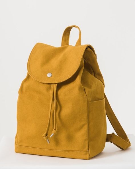 Baggu Drawstring Backpack, $42 Canvas Drawstring Backpack, Cute Backpacks, Cool Backpacks, Canvas Backpack, Cute Bags, Diy Bag, Recycled Cotton, Womens Backpack, Drawstring Bag