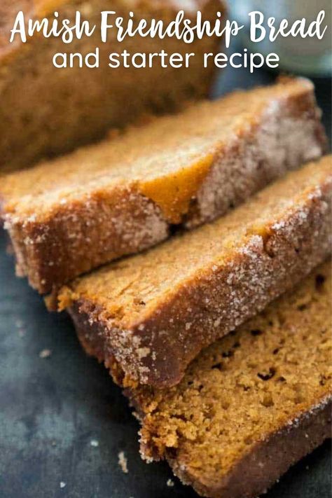 sliced Amish friendship bread Amish Bread Recipes, Cinnamon Sugar Bread, Amish Friendship Bread Starter Recipes, Friendship Bread Recipe, Friendship Bread Starter, Amish Bread, Amish Friendship Bread, Friendship Bread, Sugar Bread