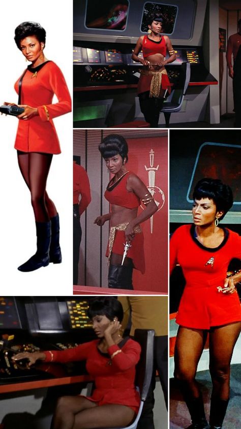 Star Trek Outfit Women, Star Trek Female Characters, Star Trek Cosplay Female, Star Trek Costume Women, Uhura Costume, Uhura Star Trek, Star Trek Clothing, Star Trek Outfits, Star Trek Fashion