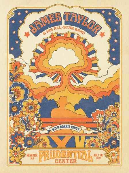 70s Inspired Illustration, Art 70s Style, 70s Posters Aesthetic, 1970s Graphic Design Poster, 60s Typography Poster, 1960s Concert Posters, 60 Graphic Design, Physchedelic Art 70s, 70s Physcodelic