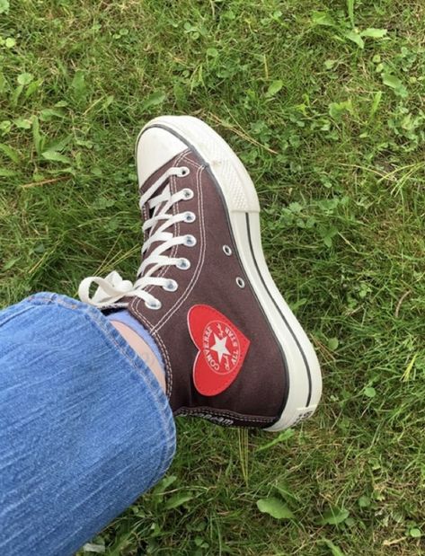 #converse #heart Heart Converse, Converse Chuck Taylor High, Converse High, Chuck Taylors High Top, Converse High Tops, Chuck Taylor Sneakers, Chucks Converse, Converse High Top Sneaker, Converse Chuck Taylor High Top Sneaker