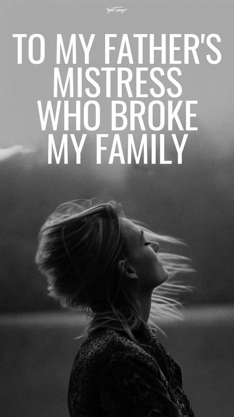 When someone cheats, it affects more than just the two people having the affair. If your dad cheated, you'll relate to this open letter to a father's mistress from his daughter. Cheating Father Quotes Daughters, Cheating Father Quotes, Prayer For Daddy From Daughter, Toxic Dad Quotes, Cheating Father, Bad Father Quotes, Deadbeat Dad Quotes, Maya Devir, Letter To Father