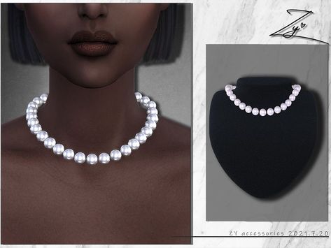 Sims4 Cc Pearl Necklace, Sims Pearl Necklace, Ts4 Pearl Necklace, Pearl Necklace Sims 4 Cc, S4cc Necklace, Cc Necklace Sims 4, Sims4 Necklace Cc, Sims 4 Pearl Cc, Sims Necklace Cc