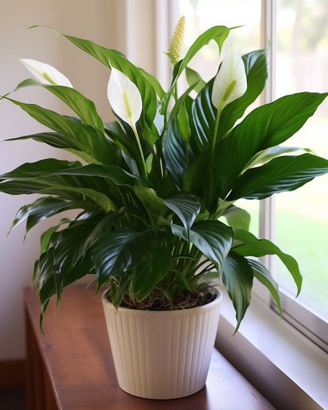 Gardening Tips - Grow a vibrant peace lily at home with... Peace Lily Indoor, Peace Lily Plant Care, Lilly Plants, Peace Lily Care, Lily Plant Care, Plant Parenthood, Peace Lily Plant, Plant Care Houseplant, Hanging Ideas