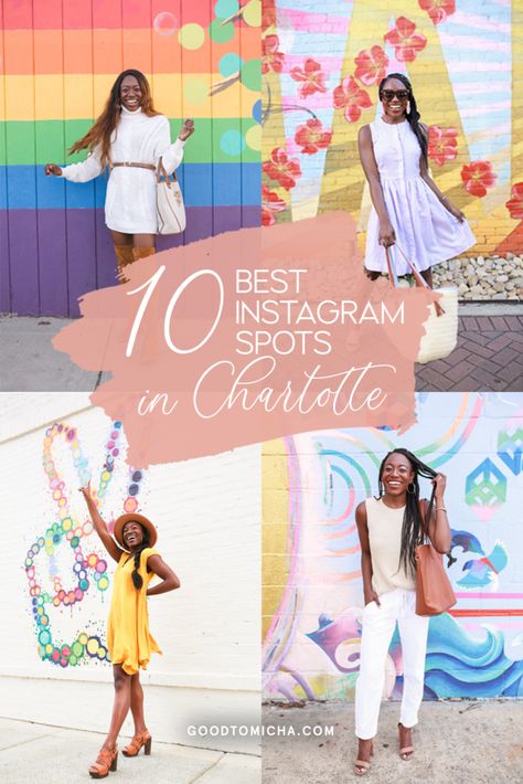 Top Photoshoot, Camden Road, North Carolina Attractions, Cream Outfit, Instagram Places, Charleston Travel, Queen City, Instagrammable Places, Charlotte North Carolina