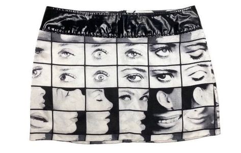 miss sixty black and white face print skirt Print Mini Skirt, Miss Sixty, Looks Chic, Dream Clothes, Looks Vintage, Fashion Killa, Look Cool, Aesthetic Clothes, A Black