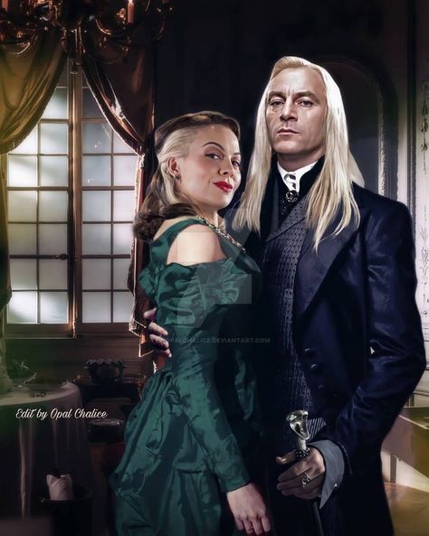 Lucius X Narcissa, Harry Potter Narcissa, Malfoy Manor, Narcissa Malfoy, Malfoy Family, Draco Malfoy Fanart, Draco Malfoy Aesthetic, Jason Isaacs, Lucius Malfoy