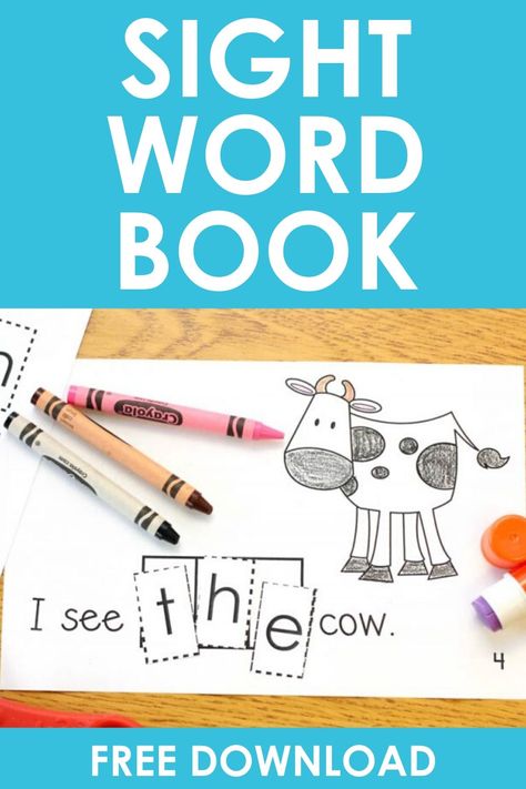 Sight Word Emergent Readers Free, Sight Words For Pre K, Sight Word Stories Free, Printable Sight Word Books, Free Sight Word Books, Sight Word Readers Free Printable, Teacher Pay Teachers Free Downloads, Emergent Readers Free Preschool, Sight Word Books Free Printable