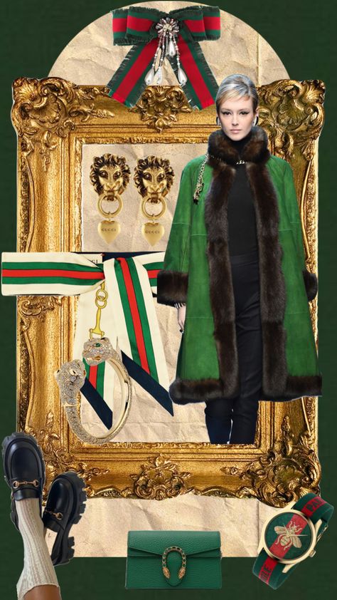 Gucci green aesthetic #green #greenaesthetic #gucci #style #christmas #aesthetic #moodboard #shufflefyp Vintage Gucci Aesthetic, Gucci Aesthetic Outfit, Gucci Moodboard, Gucci Green Bag, Gucci Christmas, Gucci Colors, Gucci Aesthetic, Burgundy Aesthetic, Green Gucci