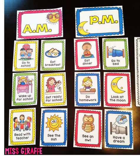 A.M. or P.M. activities and other great telling time activities and ideas at this blog Am Pm Activities Telling Time, Am Pm Activities, Am And Pm Activities, Telling Time Am And Pm, Time Activities For Kids, M Activities, Telling Time Games, Telling Time Activities, Time Concept