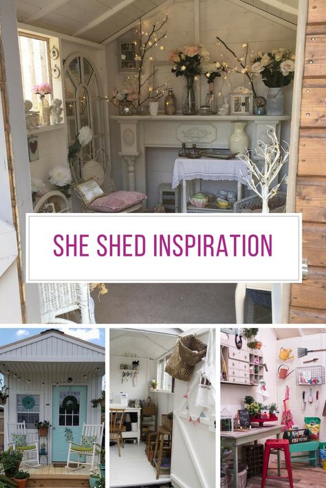 She Shed Decorating Ideas, Shed Inspiration, Repurpose Picture Frames, Ways To Organize Your Home, She Shed Interior, Diy Summer Decor, Shed Makeover, Shed Decor, Shed Interior